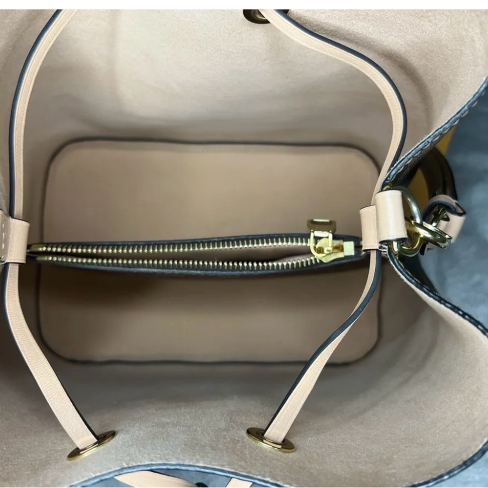 Louis Vuitton Brown NOE medium damier  Bucket Bag with rose Trim - Picture 6 of 7